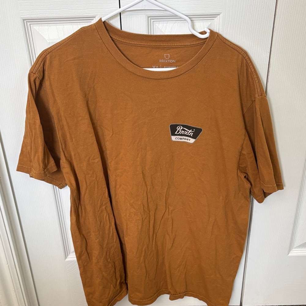 Brixton Men's Tan Short Sleeve Tee